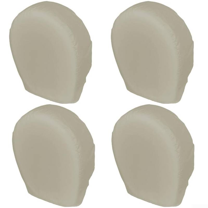 Outdoor Fahrzeug Reifenabdeckungen 4er Set, wasserdichter Schutz vor Staub und schlechtem Wetter (M Beige) von EasyByMall