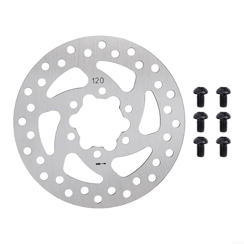 Performance Driven 120 mm Scheibenbremse für Elektroroller, kompatibel mit Rotor und wird mit Schrauben geliefert von EasyByMall