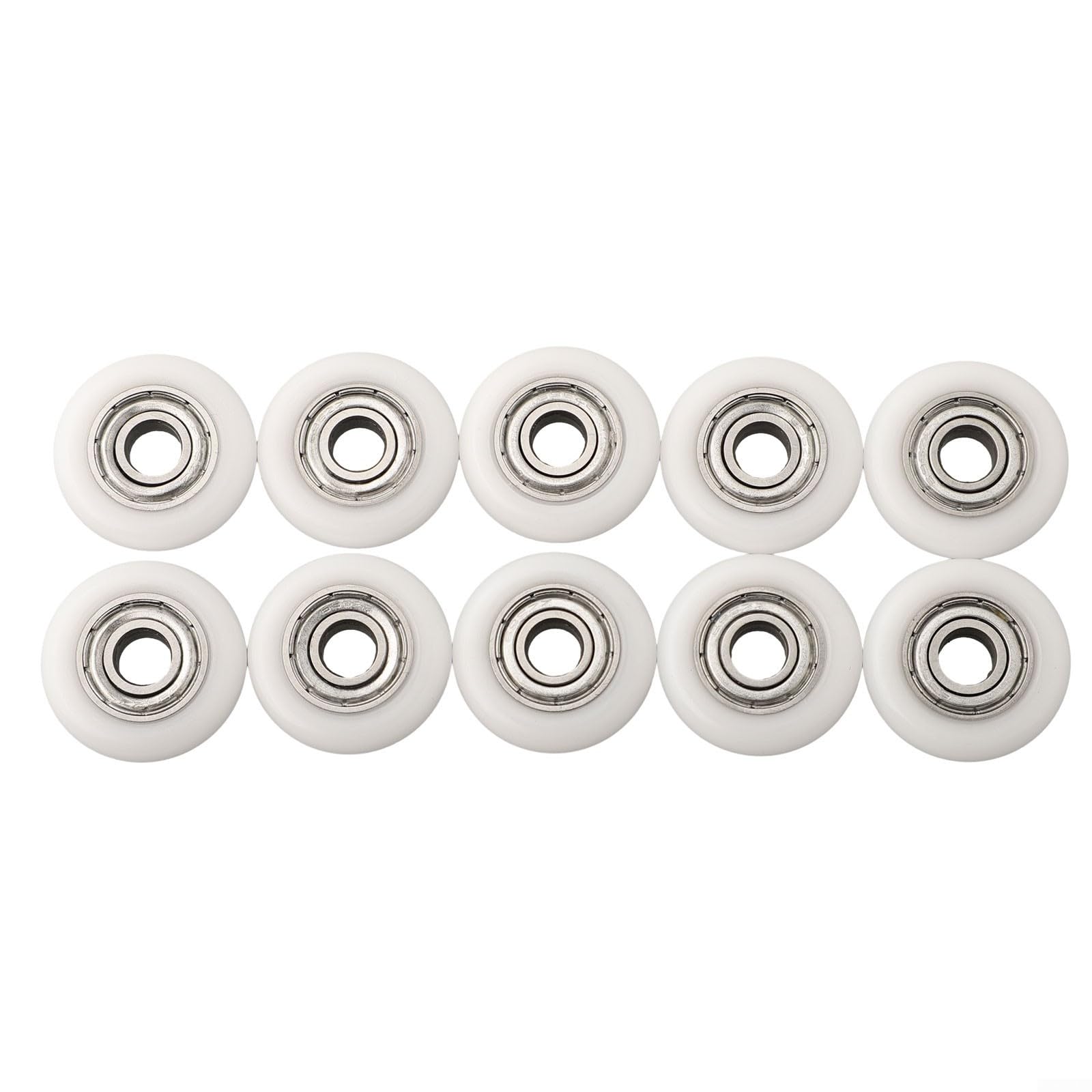 Smooth Glide Ersatzrollen für Duschen, Set mit 10 funktionellen Rädern (23 mm) von EasyByMall