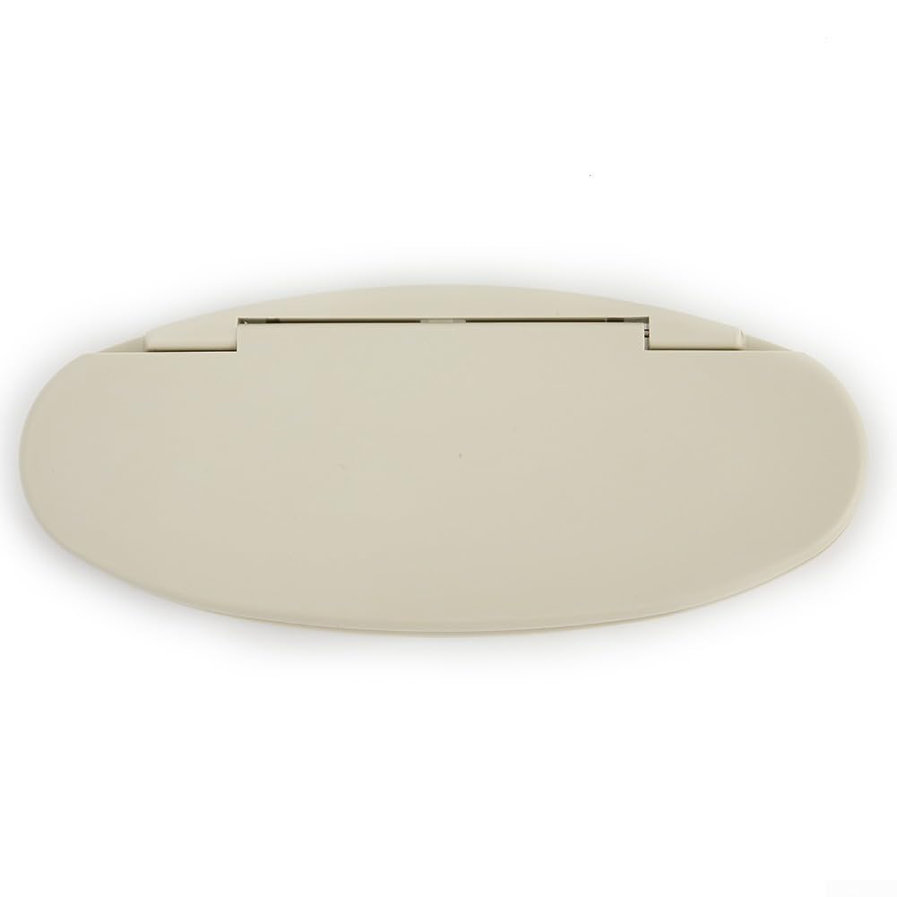 Sonnenblende Schminkspiegel Abdeckung in Beige Kompatibel mit R55 R56 R60 2007 2014 Material von EasyByMall