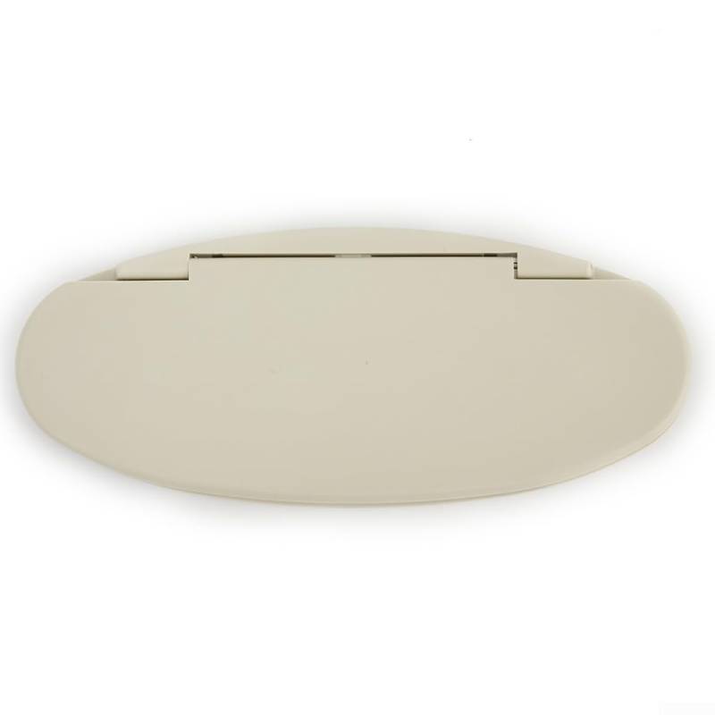 Sonnenblende Schminkspiegel Abdeckung in Beige Kompatibel mit R55 R56 R60 2007 2014 Material von EasyByMall