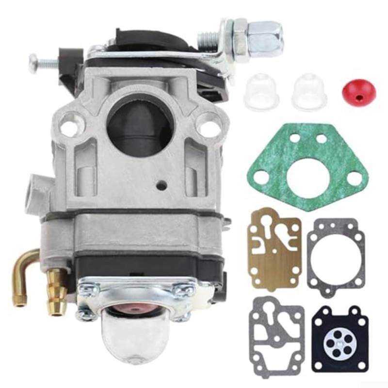 Vergaser-Kit mit Dichtung für 33 Cc 43 CC 47 CC 49 CC 52 CC Motoren Heckenschere, Rasenmäher, Freischneider, Gebläse, Kultivator, Kettensäge von EasyByMall