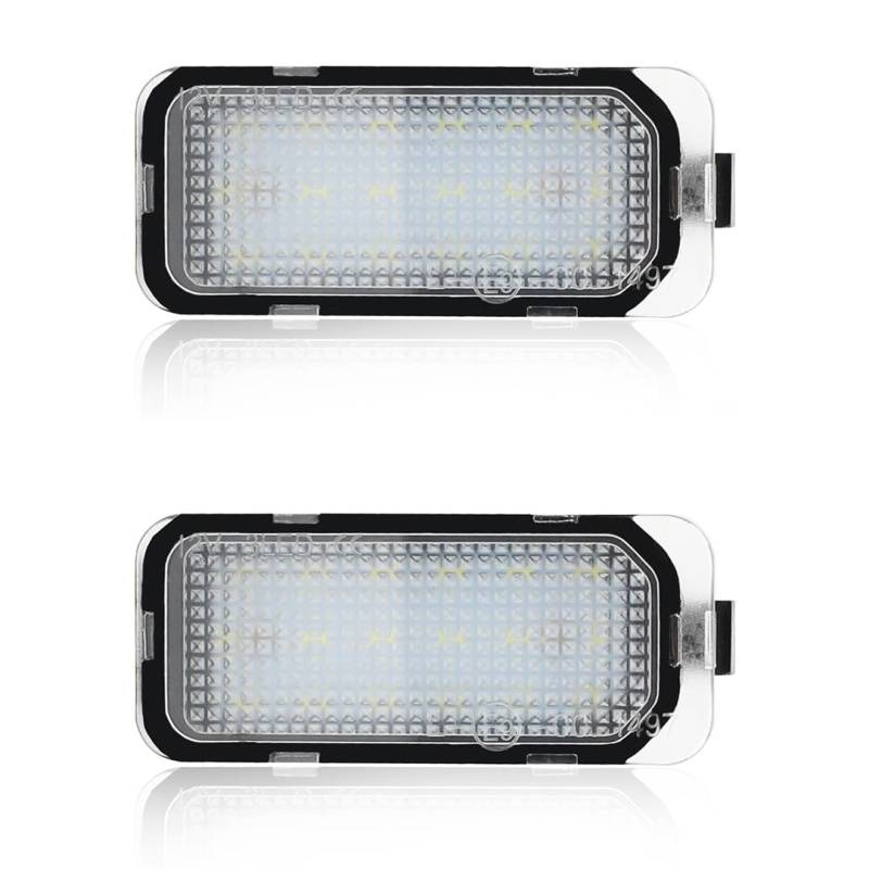 2 Stück LED Kennzeichenbeleuchtung, Ersatz für Ford Fiesta, Focus, S-MAX, C-MAX, Mondeo, Kuga, Galaxy, Jaguar XJ von Easyhomie