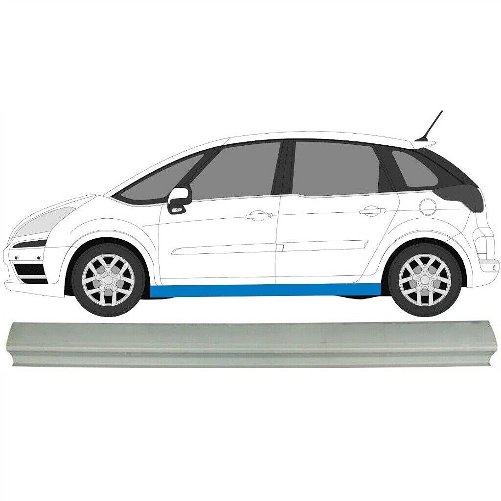 Rocker Panel Reparaturblech Panel/Rechts = Links / Ersatzteil für Citroen C4 Picasso / 2006-2013 / Unlackierter Stahl / Beseitigen Sie Rost in Ihrem Auto! von easyparts