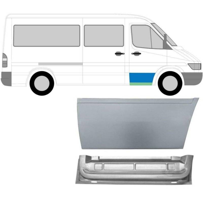 Sprinter Lt 95-06 Reparaturblech vorne innen + außen / rechts von Easyparts