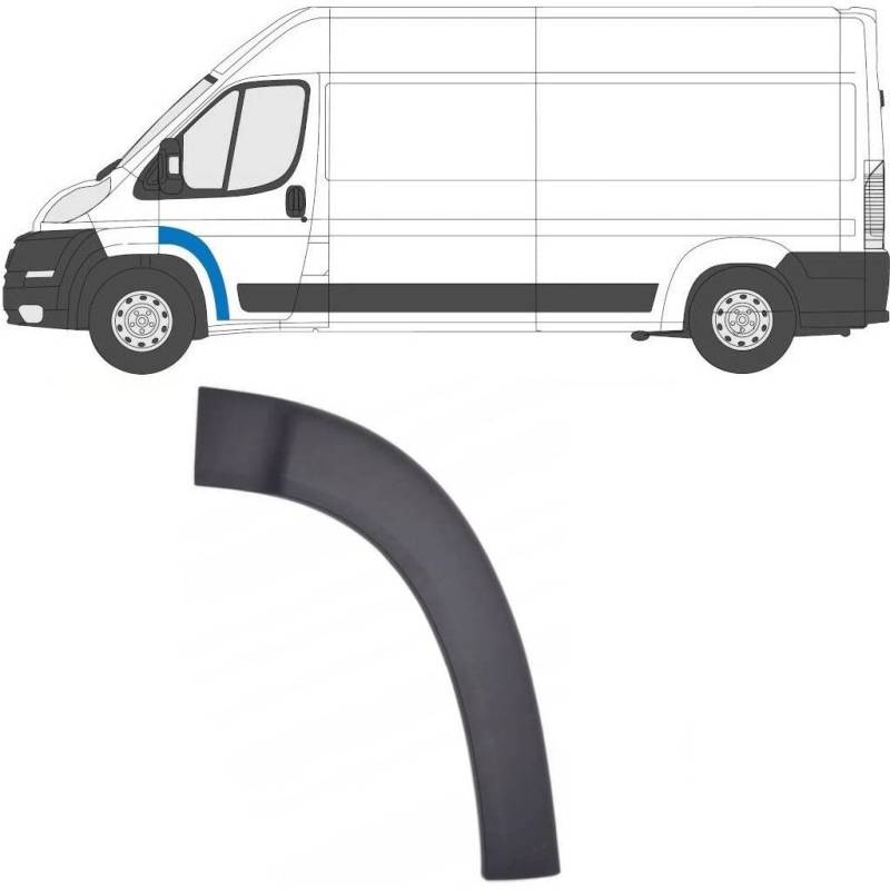 Zierleiste für die Vordertür, links, Beifahrerseite, N/S, für Fiat Ducato / Peugeot Boxer / Citroen Relay / Citroen Jumper 2006 - Referenz-OEM-Nummer 735646207 von easyparts