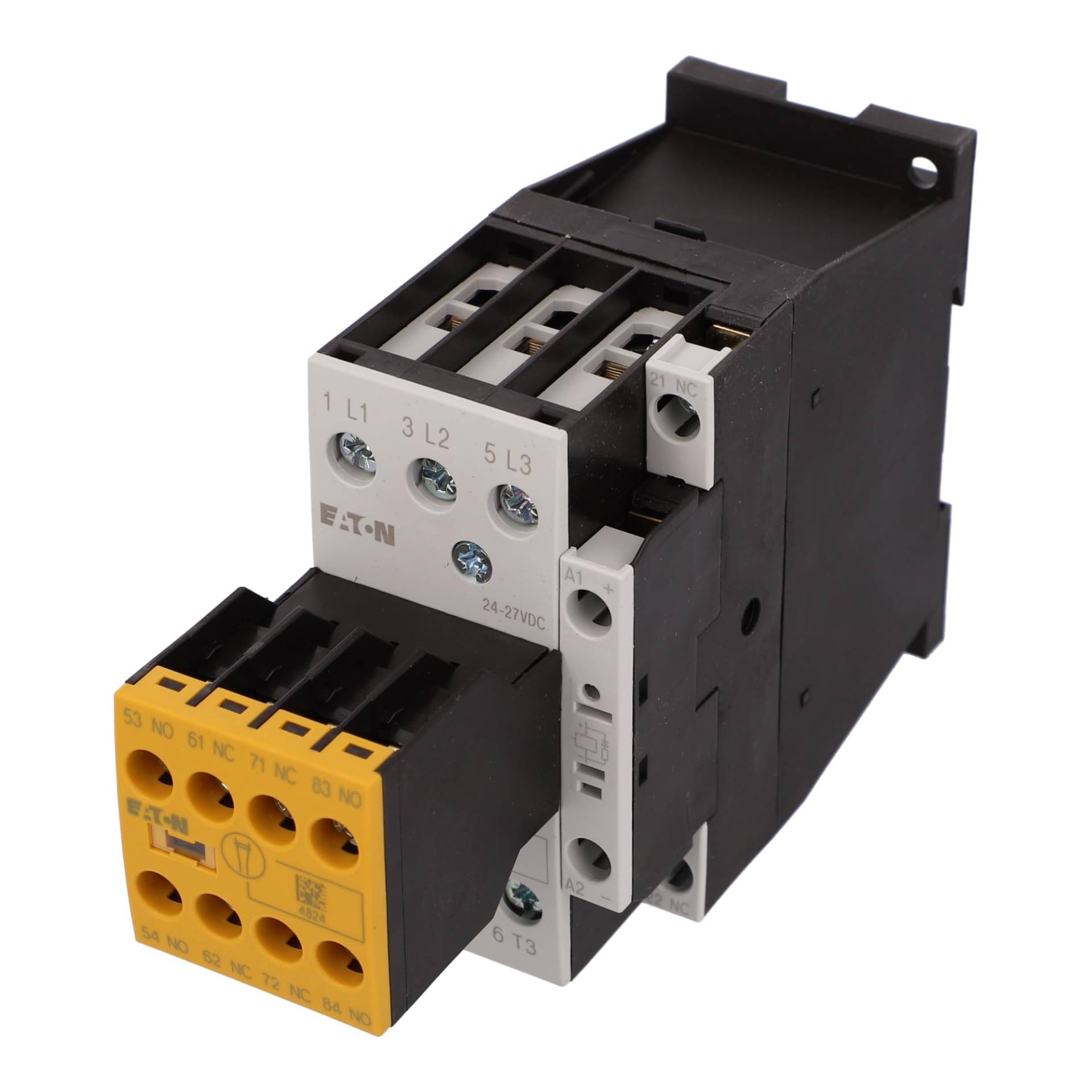 DILMS17-23(RDC24) Contactor: 3-pole NO x3 Auxiliary contacts: NC x3,NO x2 24VDC von Eaton