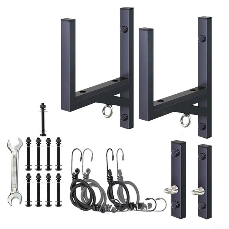 2 Rack SideMount Anhänger Leiter Rack 136.1 kg Kapazität für sicheren Transport von Leitern und langen Materialien von Eawfgtuw