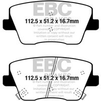 Bremsbelagsatz EBC BRAKES Yellow Stuff DP42344R, Hinten von Ebc Brakes