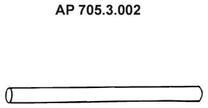 Abgasrohr mitte Eberspächer 705.3.002 von Eberspächer