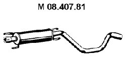 Eberspächer 08.407.81 Mittelschalldämpfer von Eberspächer