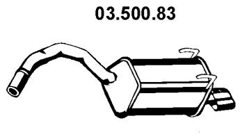 Endschalldämpfer Eberspächer 03.500.83 von Eberspächer