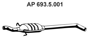 Mittelschalldämpfer Eberspächer 693.5.001 von Eberspächer