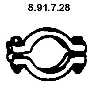 Rohrverbinder, Abgasanlage Eberspächer 8.91.7.28 von Eberspächer