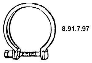 Rohrverbinder, Abgasanlage Eberspächer 8.91.7.97 von Eberspächer