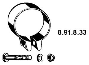 Rohrverbinder, Abgasanlage Eberspächer 8.91.8.33 von Eberspächer