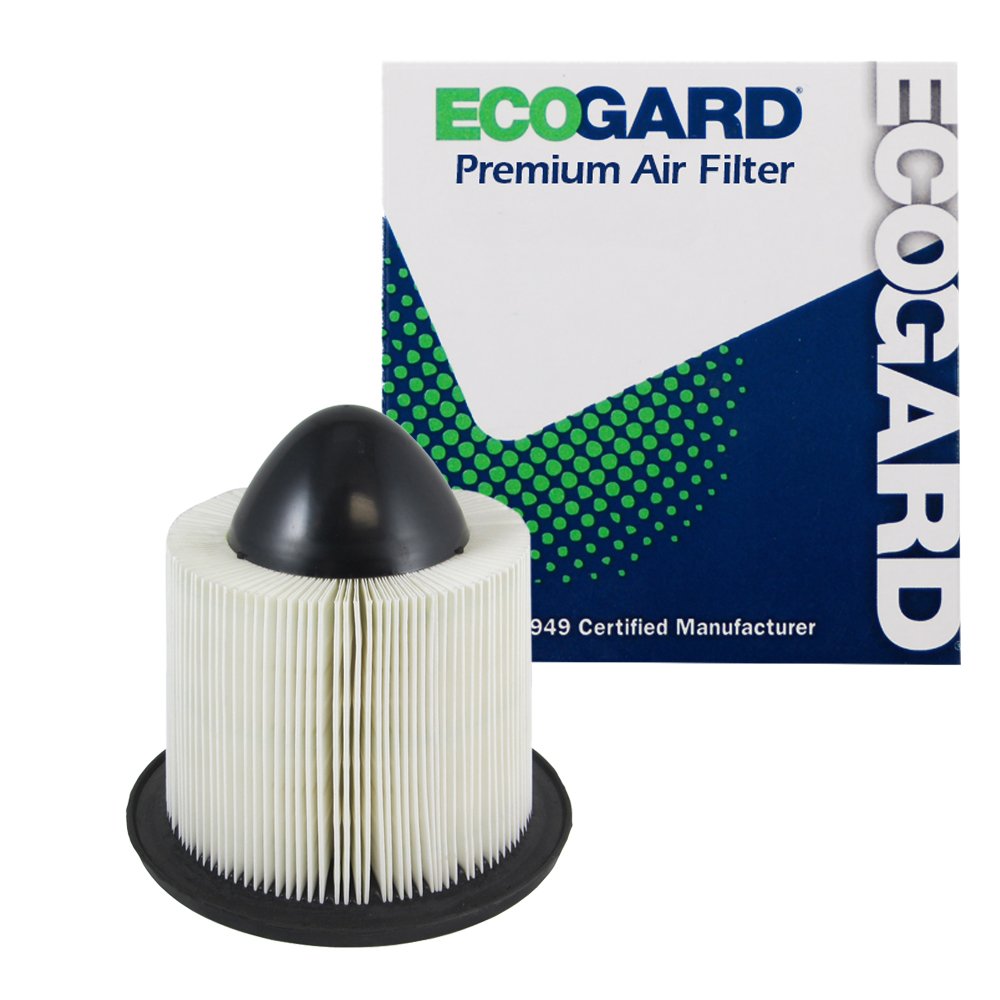 ECOGARD XA4878 Premium Motor-Luftfilter passend für Ford F-150 4.6L 1997-2008, F-150 5.4L 1997-2003, F-150 4.2L 1997-2008, Expedition 5.4L 1997-2004, E-350 Super Duty 5.4L .4L 19 99-2016 von EcoGard