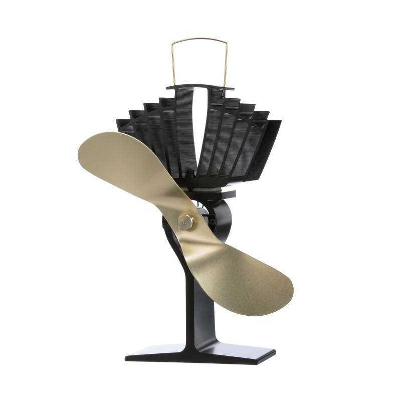 Ecofan AirMax, klassischer Stil, wärmebetriebener Holzofenventilator, 297 m³/h, 812AMBBX, 228 mm Flügel, Goldfarben von Ecofan