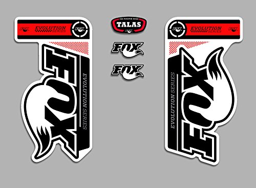 Ecoshirt Aufkleber Fox Talas Evolution Fdp04 Stickers Aufkleber Decals Autocollants Adesivi, Rot von Ecoshirt