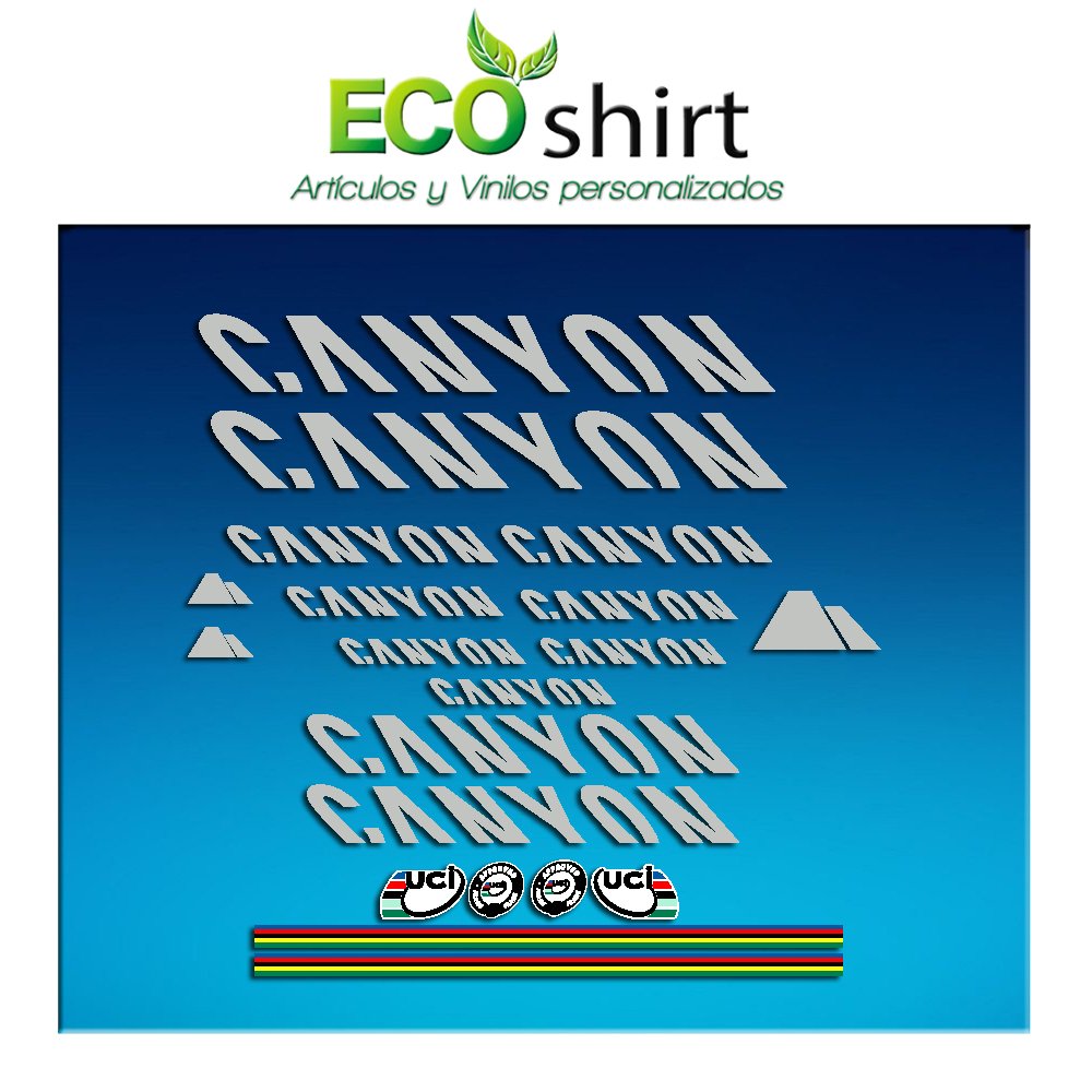 Ecoshirt FZ-XHT6-M0AV Aufkleber Canyon Bike Sticker Decals Sticker Frame von Ecoshirt