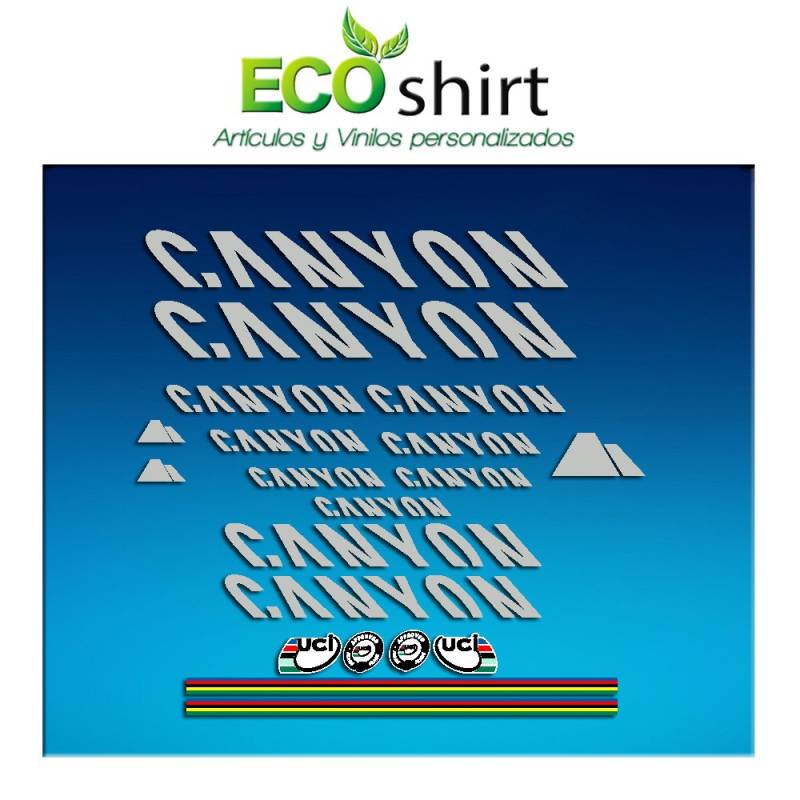 Ecoshirt FZ-XHT6-M0AV Aufkleber Canyon Bike Sticker Decals Sticker Frame von Ecoshirt