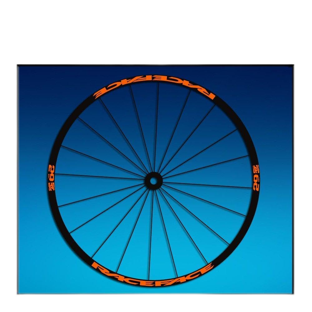 Ecoshirt GM-7PY3-0K74 Felgenaufkleber Rim Raceface 27,5 Zoll Am54 Bike MTB Downhill orange 26 Zoll von Ecoshirt