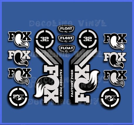 Ecoshirt H1-MUHB-QVSS Aufkleber Fox Float 32 2015 Heretage Dp1086 Aufkleber Sticker Decals selbstklebend weiß von Ecoshirt