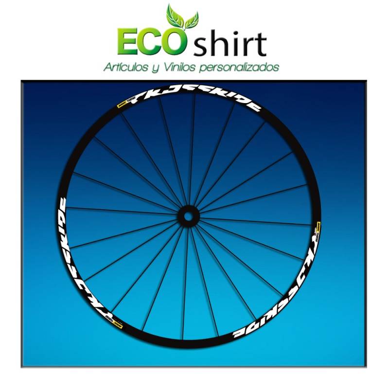 Ecoshirt Stickers Aufkleber Rim Crossride 2016 26" 27,5" AM52 Bike MTB Downhill Weiß von Ecoshirt