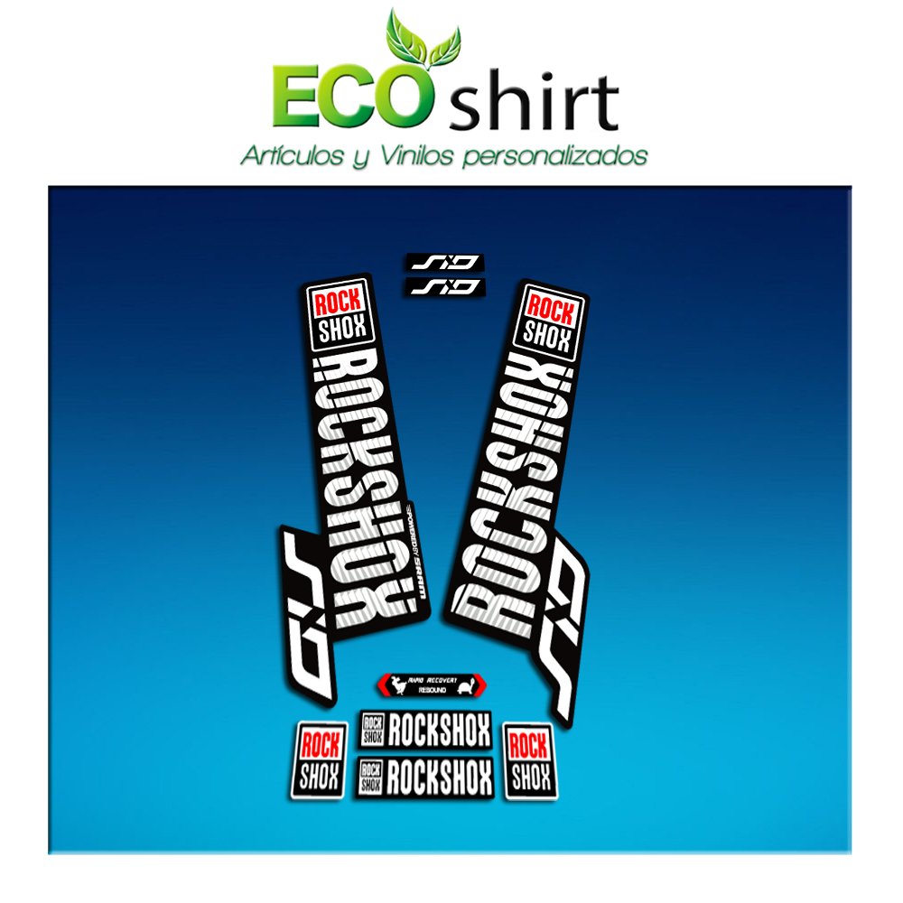 Ecoshirt VP-N2O0-T3AK Aufkleber Gabel Rock Shox SID 2018 Am133 Fork Aufkleber von Ecoshirt