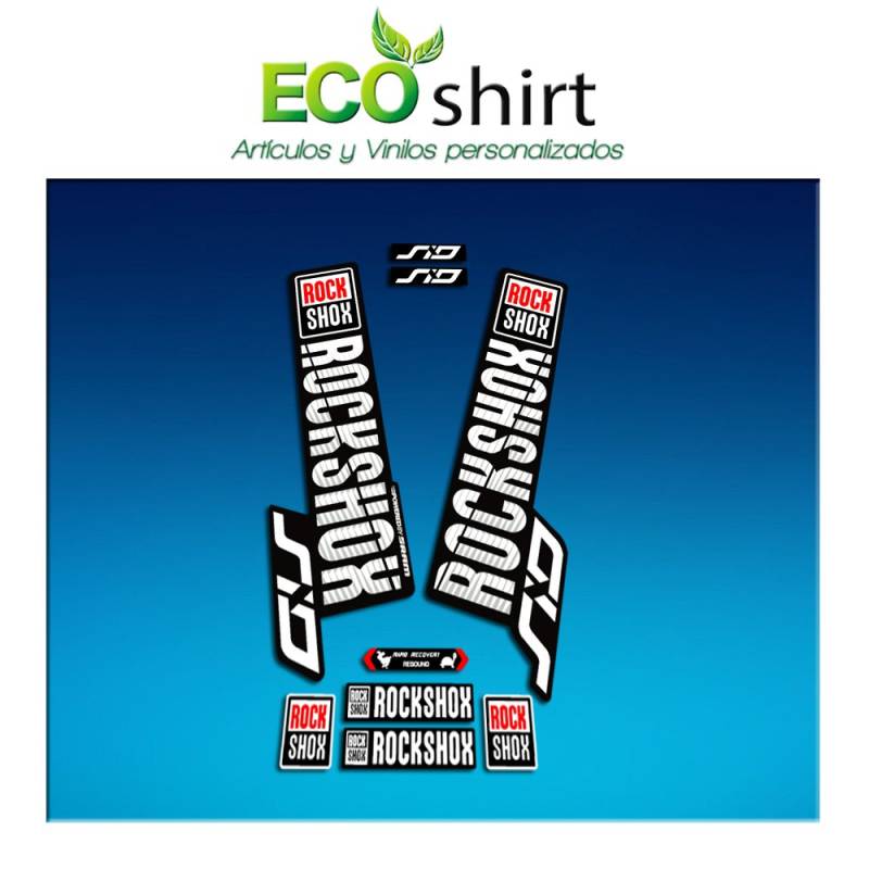 Ecoshirt VP-N2O0-T3AK Aufkleber Gabel Rock Shox SID 2018 Am133 Fork Aufkleber von Ecoshirt