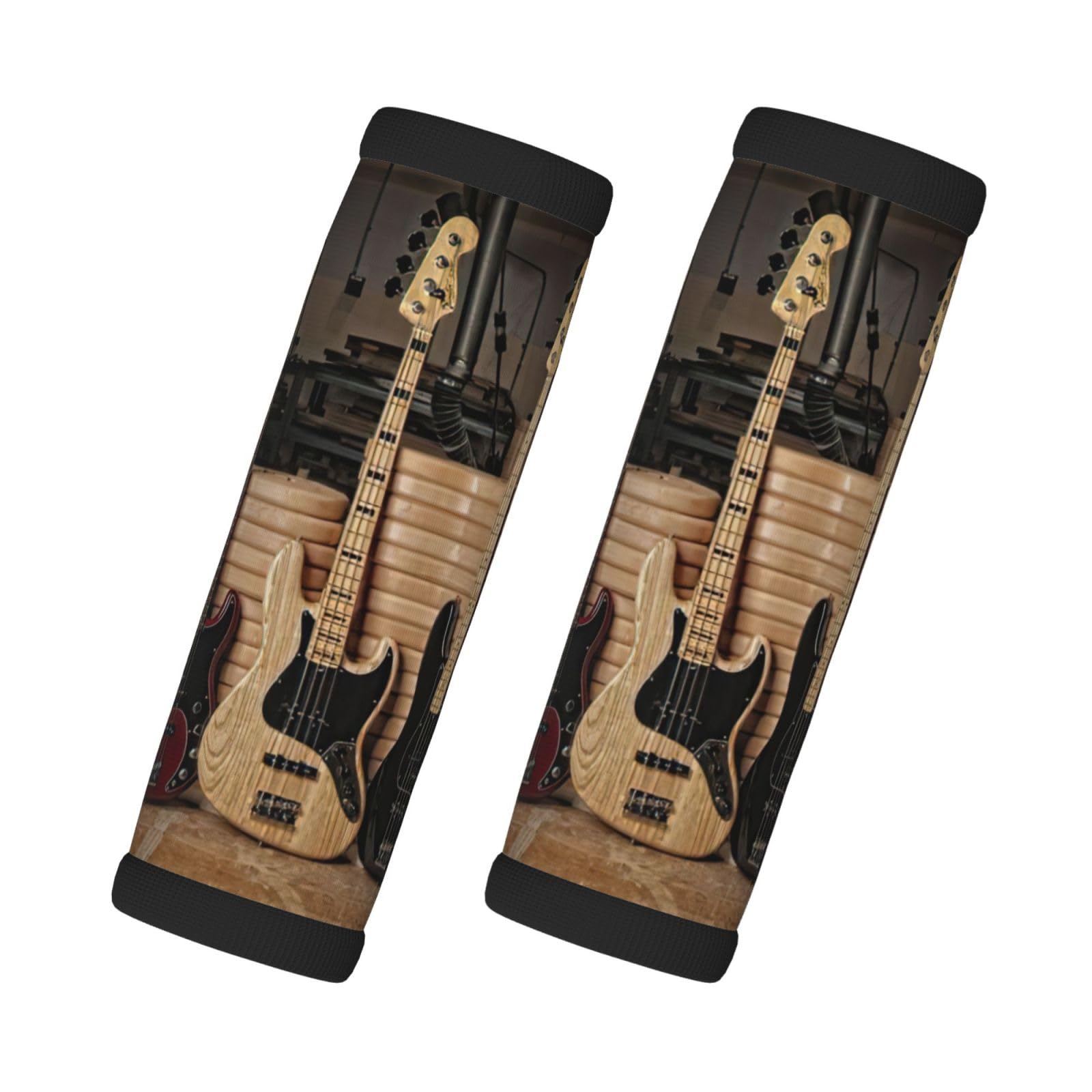 Gepäckgriffbandagen für Koffer, Gitarren, Bass, Musik, Musikinstrumente, 2 Stück, Neopren, Reisetasche, Gepäckkennzeichnungen von EdWal