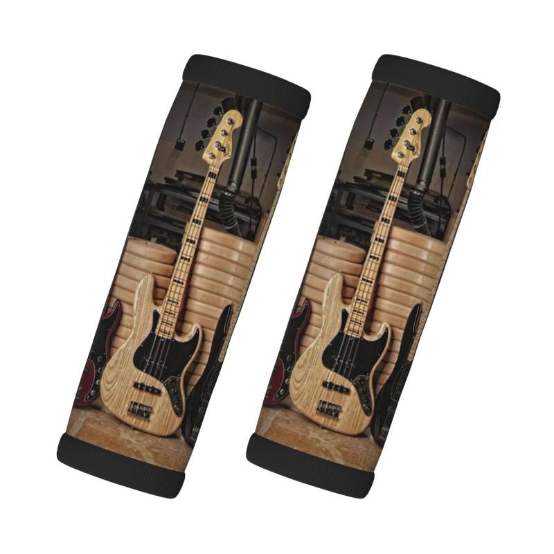 Gepäckgriffbandagen für Koffer, Gitarren, Bass, Musik, Musikinstrumente, 2 Stück, Neopren, Reisetasche, Gepäckkennzeichnungen von EdWal