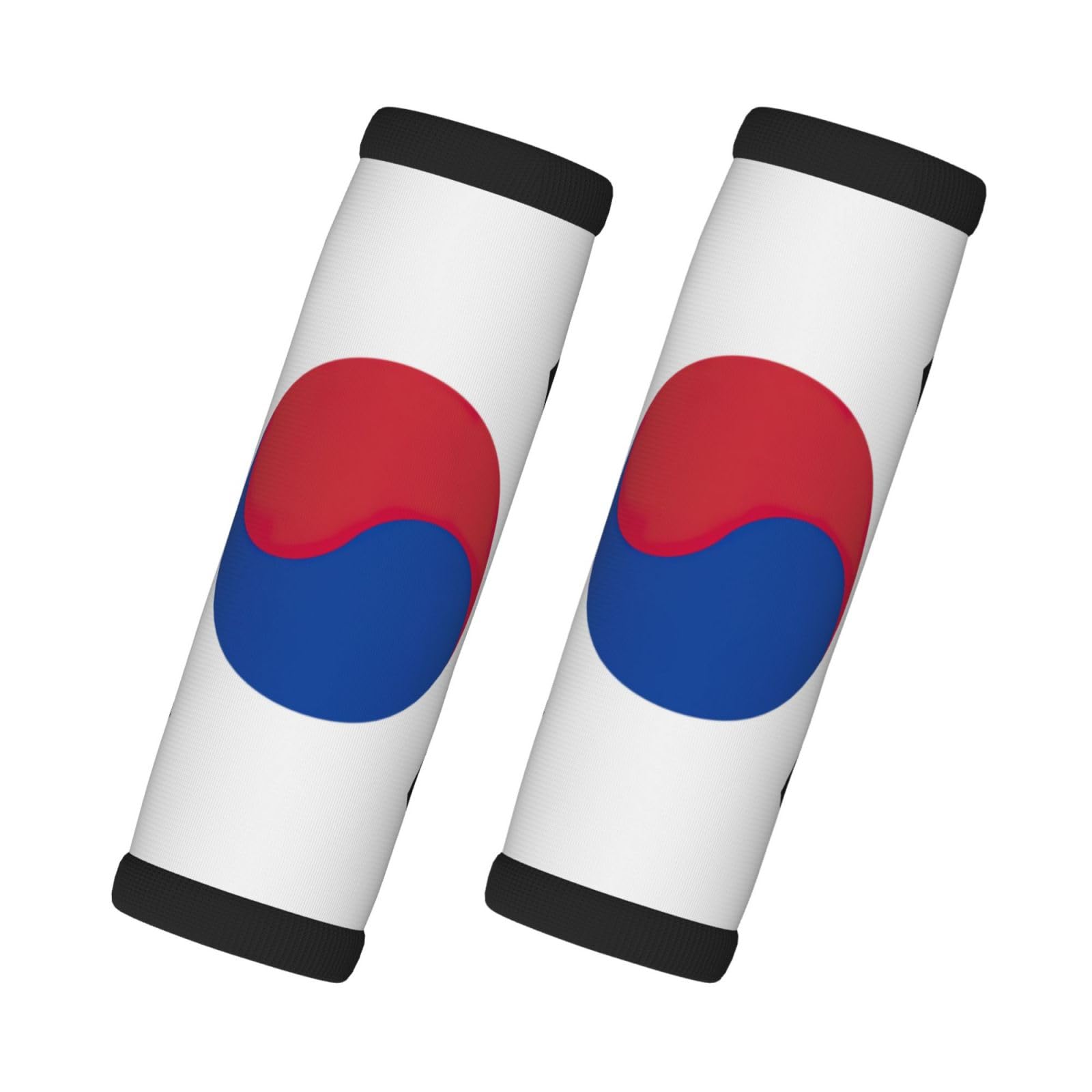 Gepäckgriffbandagen für Koffer, Motiv: Flagge der Republik Korea, 2 Stück, Neopren, Reisetasche, Gepäckkennzeichnungen von EdWal