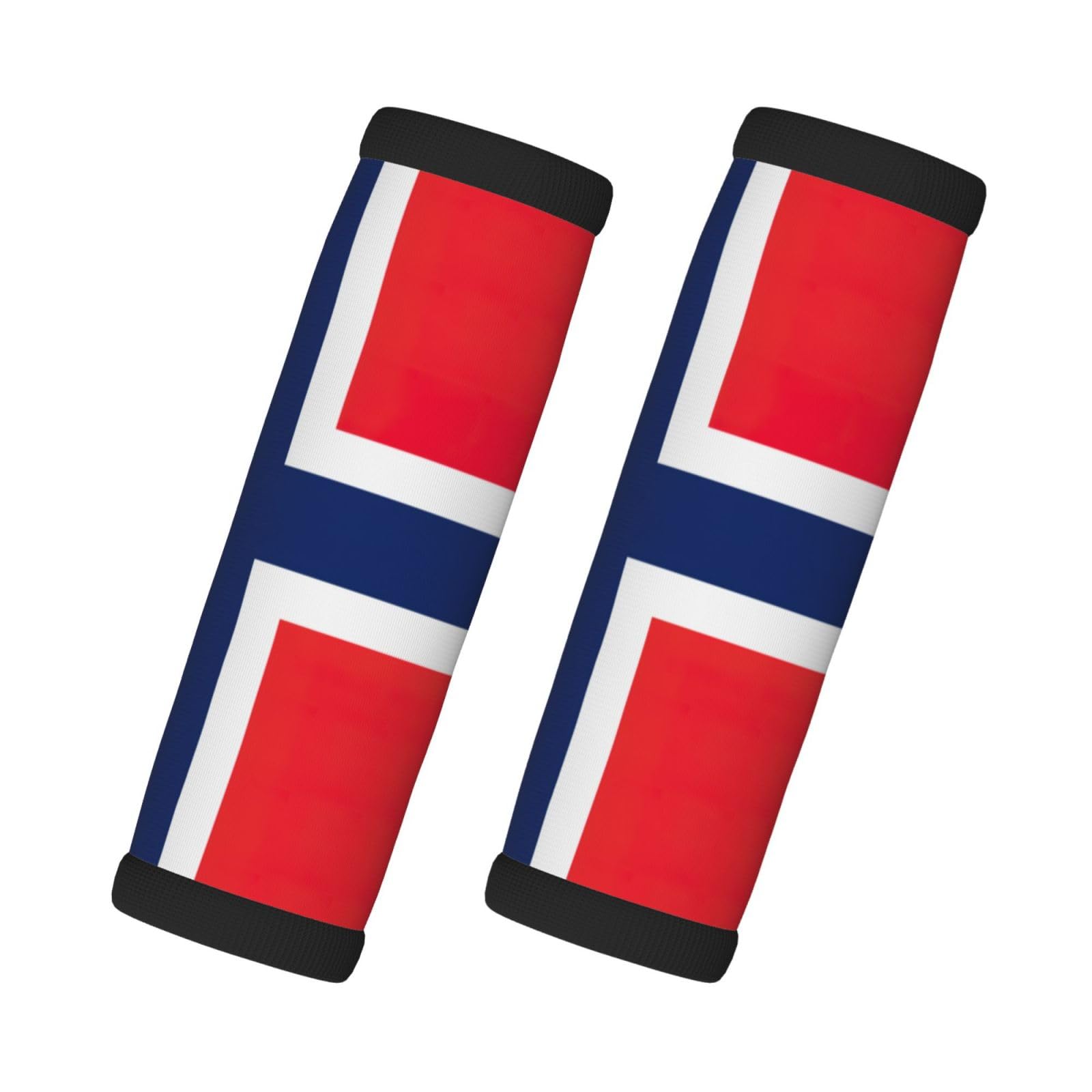 Gepäckgriffbandagen für Koffer, Norwegische Flagge, 2 Stück, Neopren, Reisetasche, Gepäckkennzeichnungen von EdWal