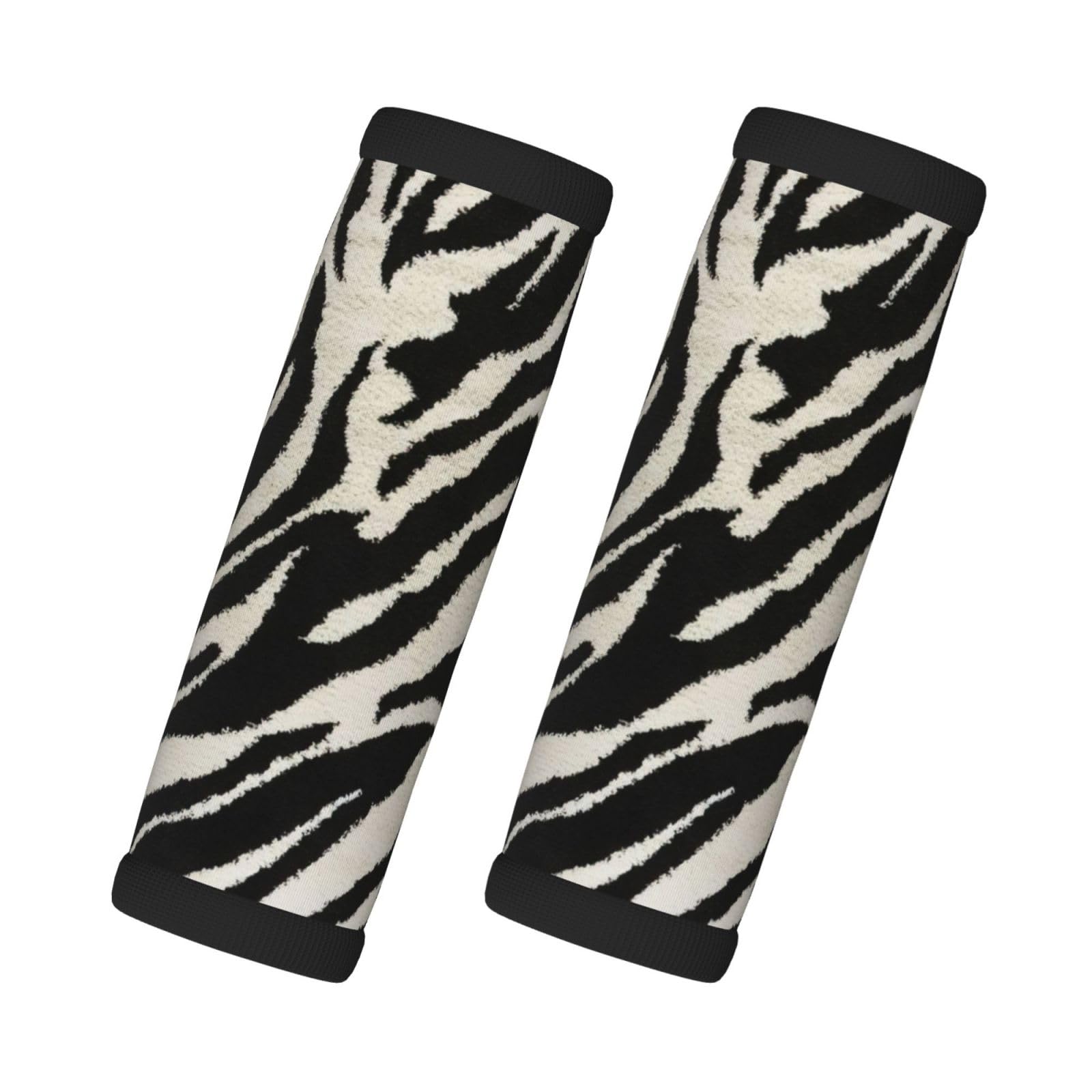 Gepäckgriffbandagen für Koffer, Zebra-Tierdruck, Neopren, Reisetasche, Gepäckkennzeichnung, 2 Stück von EdWal