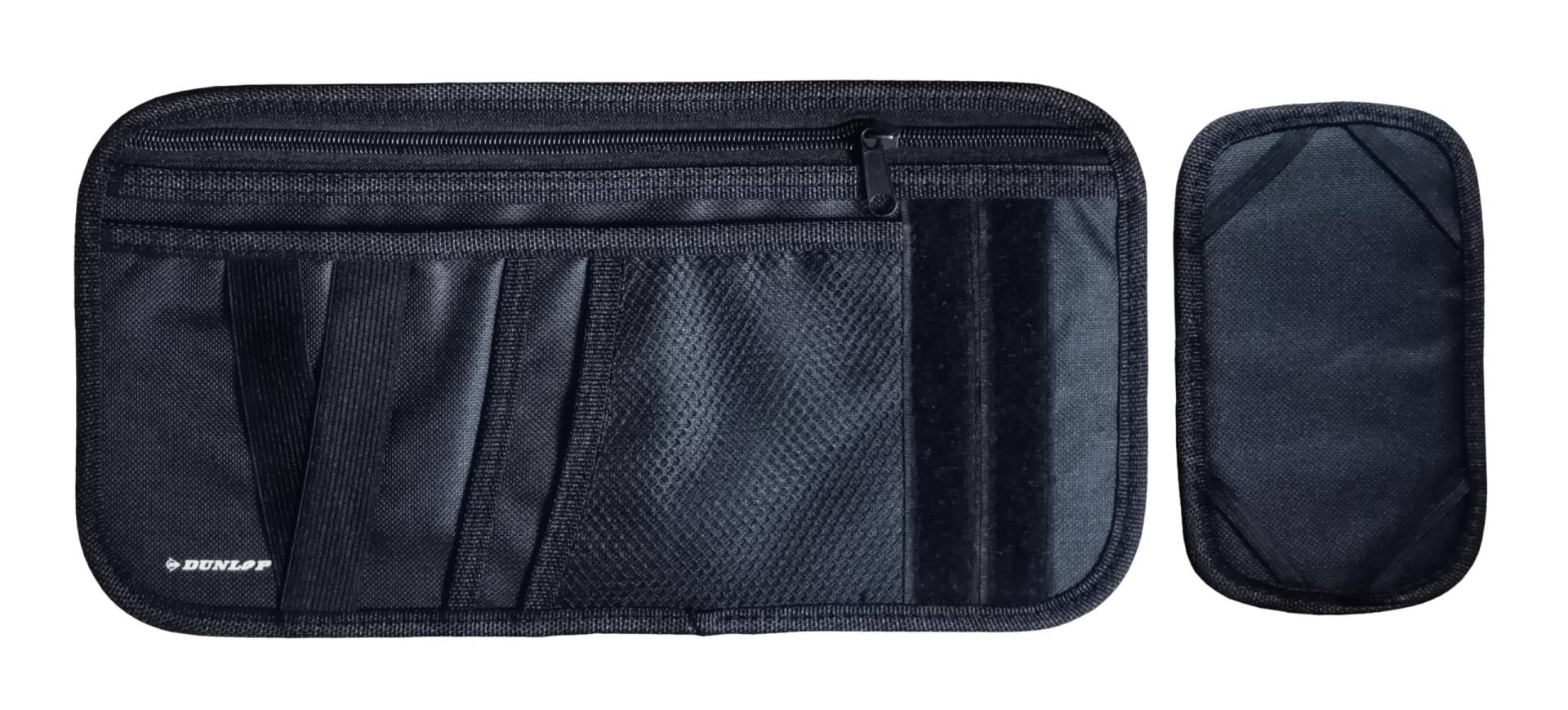 Sonnenblende-Organizer für Auto Schwarz Veranstalter Sonnenblendentasche Aufbewahrungstasche Tasche Sonnenblenden Aufbewahrung Brille 33 von Edco