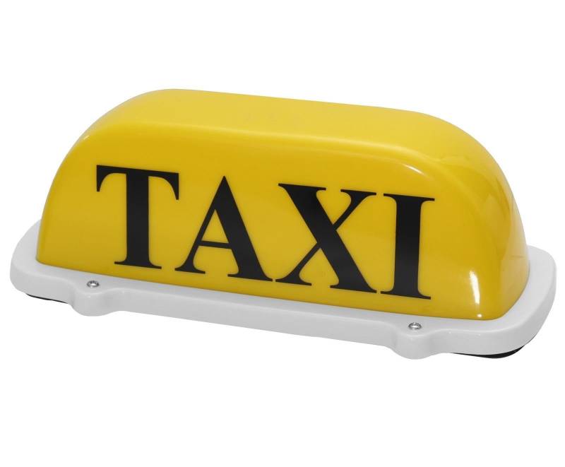 Edelstahlmarkenshop Taxischild Dachzeichen Dachschild Taxi Gelb Lampe Licht Beleuchtung 12V von Edelstahlmarkenshop