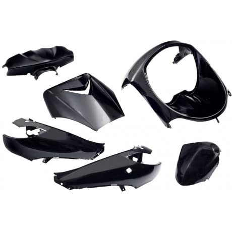 Verkleidungsset PEUGEOT Vivacity 6-teilig SCHWARZ-METALLIC von Edge