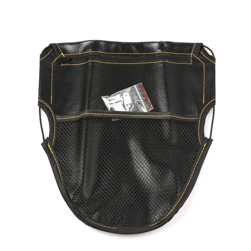 EdorRo Motorrad Scooter Sitz Tasche Unter Sitz Aufbewahrung Tasche Organizer Leder für Xmax PCX150 Tmanx NVX155 von EdorRo