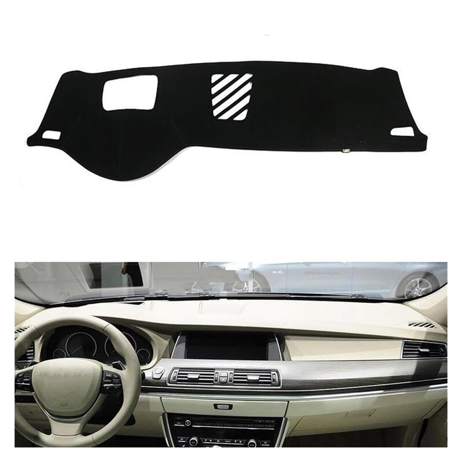 Auto Armaturenbrett Abdeckmatte Für 5 Series 5GT 2014 2015 2016 Rechts- Und Linkslenker Auto-Armaturenbrett-Abdeckungen Matte Schatten Kissen Pad Teppiche Zubehör(Left Hand Drive) von Eejghfwq