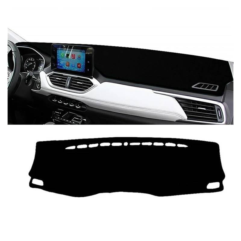 Auto Armaturenbrett Abdeckmatte Für Chevrolet Für Captiva 2019 2020 2021 2022 2023 Auto Dashboard Abdeckung Matte Dash Board Sonnenschutz Pad Instrument Teppiche(A Black Side) von Eejghfwq