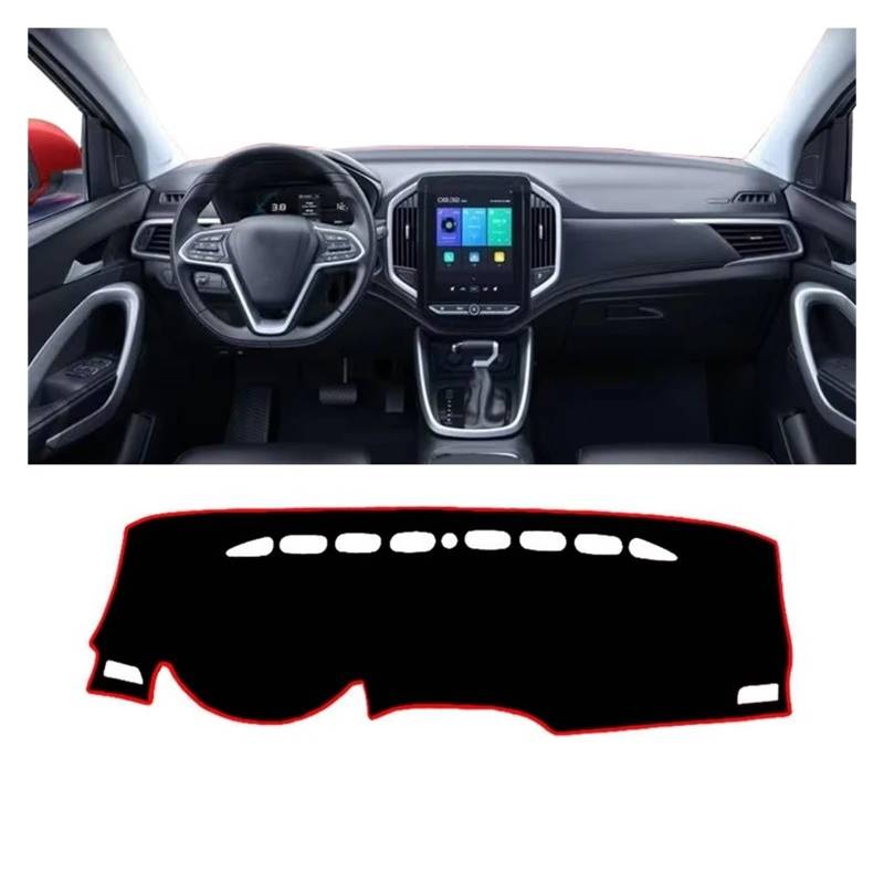 Auto Armaturenbrett Abdeckmatte Für Chevrolet Für Captiva 2019 2020 2021 2022 2023 Auto Dashboard Abdeckung Sonnenschutz Pad Zubehör Auto Dashboard Abdeckung(A Red Side) von Eejghfwq