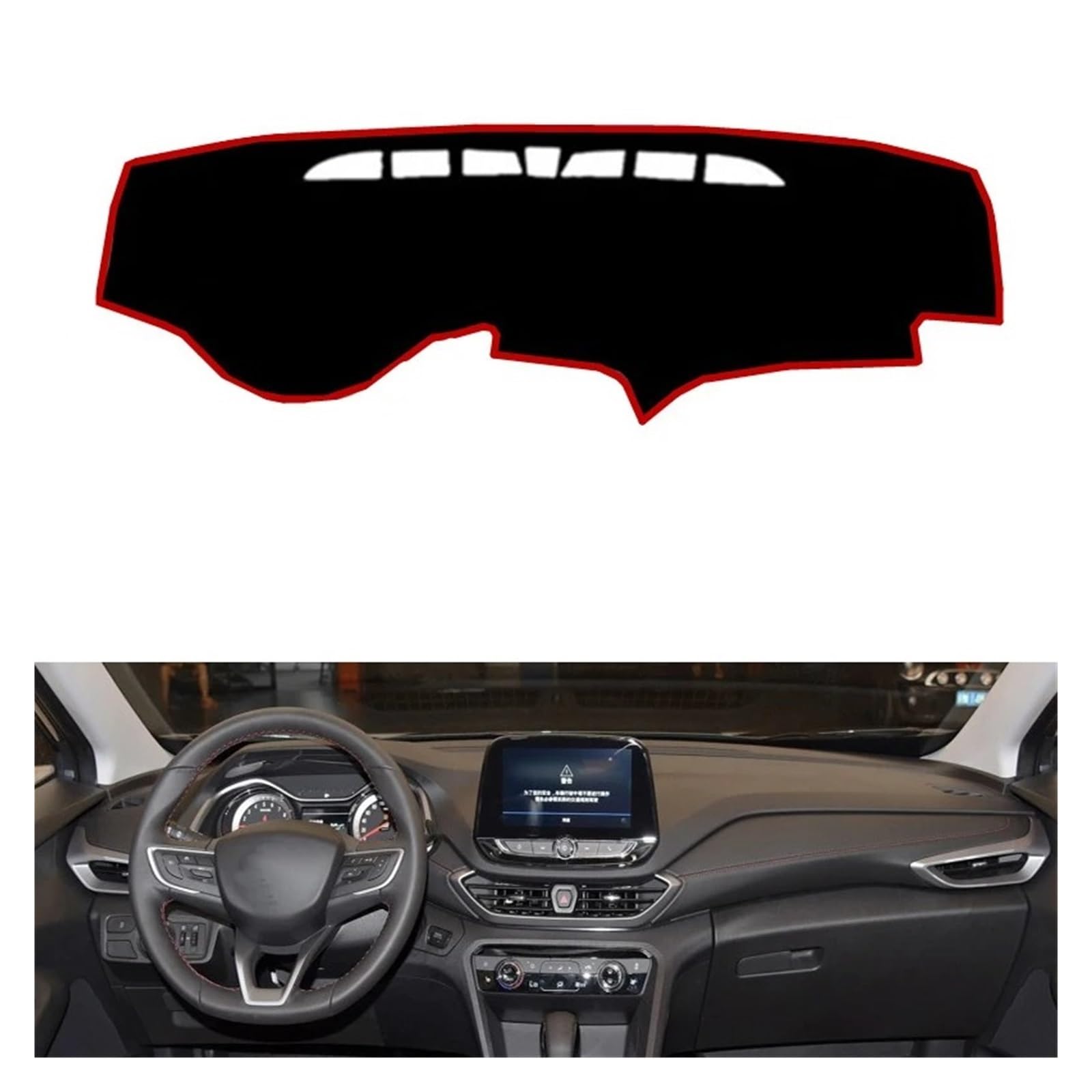 Auto Armaturenbrett Abdeckmatte Für Chevrolet Für Orlando 2018 2019 Rechts Und Links Hand Stick Auto Dashboard Abdeckungen Matte Schatten Kissen Pad Teppiche Zubehör(Left Hand Drive) von Eejghfwq