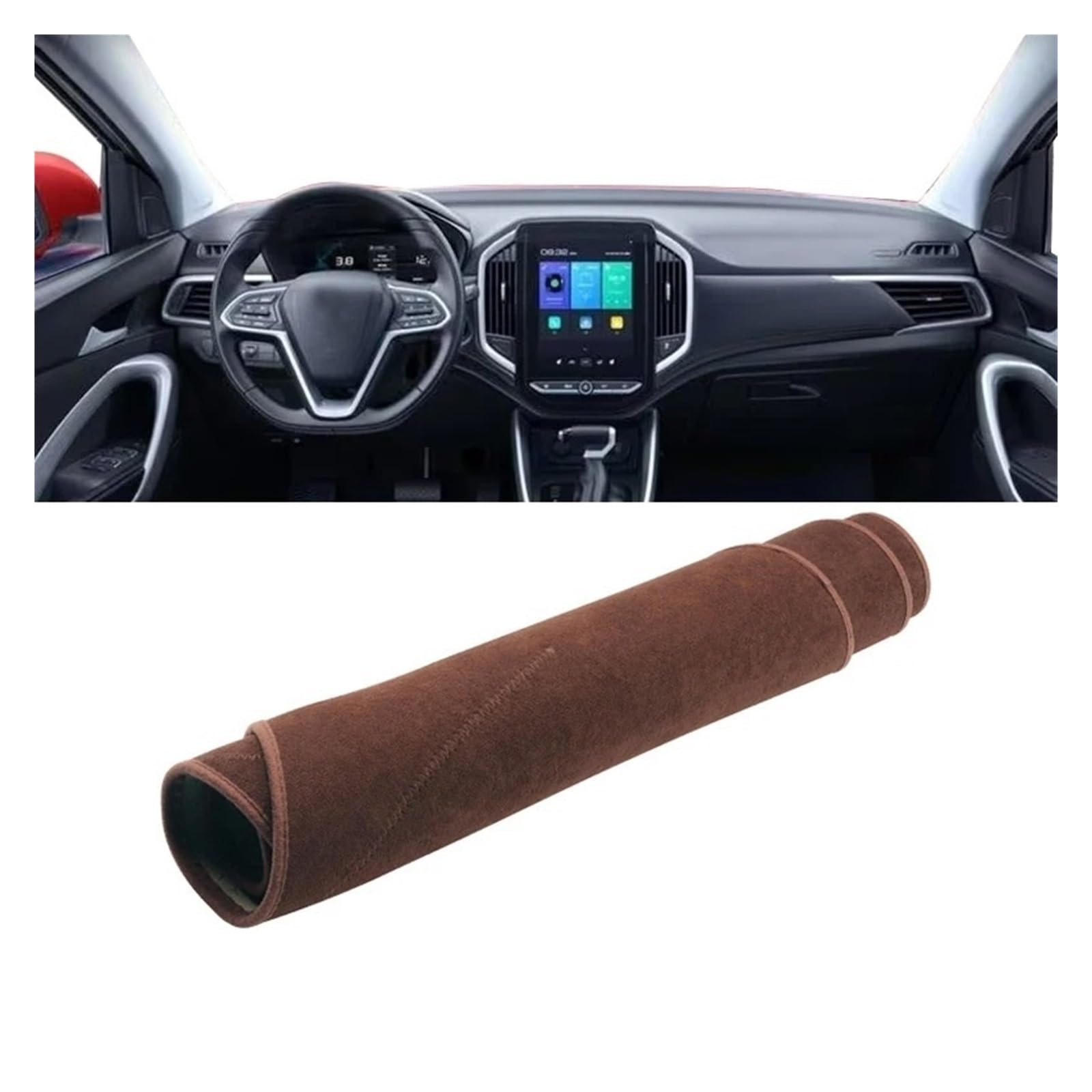 Auto Armaturenbrett Abdeckmatte Für MG Für Hector 2018 2019 2020 2021 Auto Dashboard Abdeckung Sonnenschutz Pad Zubehör Auto Dashboard Abdeckung(B Brown) von Eejghfwq