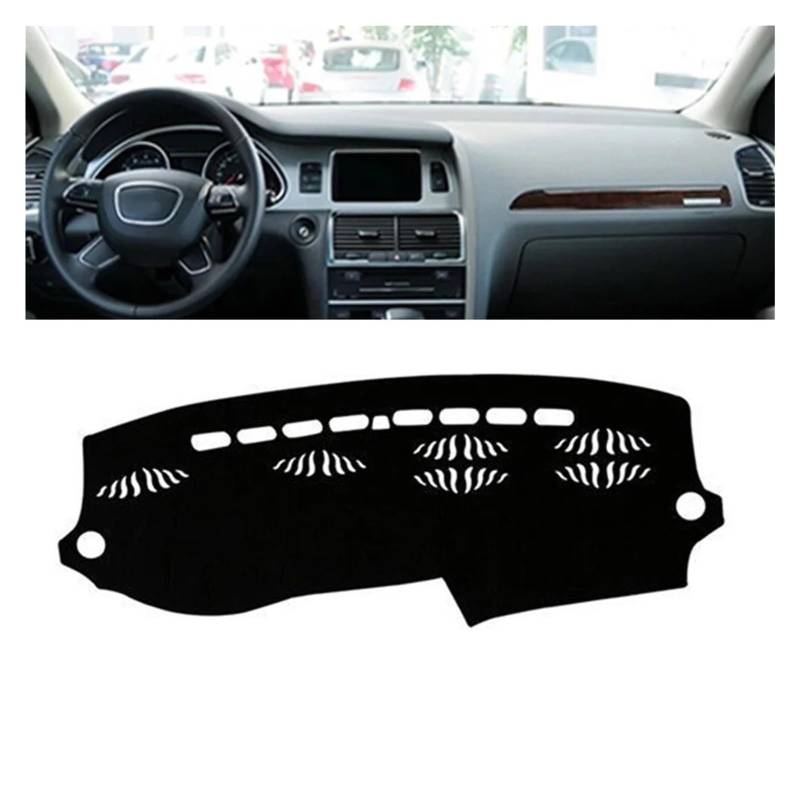 Auto Armaturenbrett Abdeckmatte Für Q7 2006-2015 LHD Anti-Rutsch-Matte DashMat Sonne Dashboard Matte Abdeckung Pad Auto Interio Zubehör von Eejghfwq