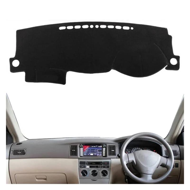 Auto Armaturenbrett Abdeckmatte Für Toyota Für Corolla Für Altis Für Fielder E120 E130 2003-2006 Dashboard Abdeckung Matte Pad Dash Sonnenblende Schutz Teppich(Right Hand Drive) von Eejghfwq