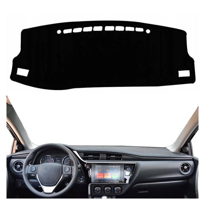 Auto Armaturenbrett Abdeckmatte Für Toyota Für Corolla Für Auris IM E180 2014-2018 Dashmat Dashboard Abdeckung Matte Pad Sonnenblende Schützen Teppich Teppich Zubehör(Left Hand Drive) von Eejghfwq