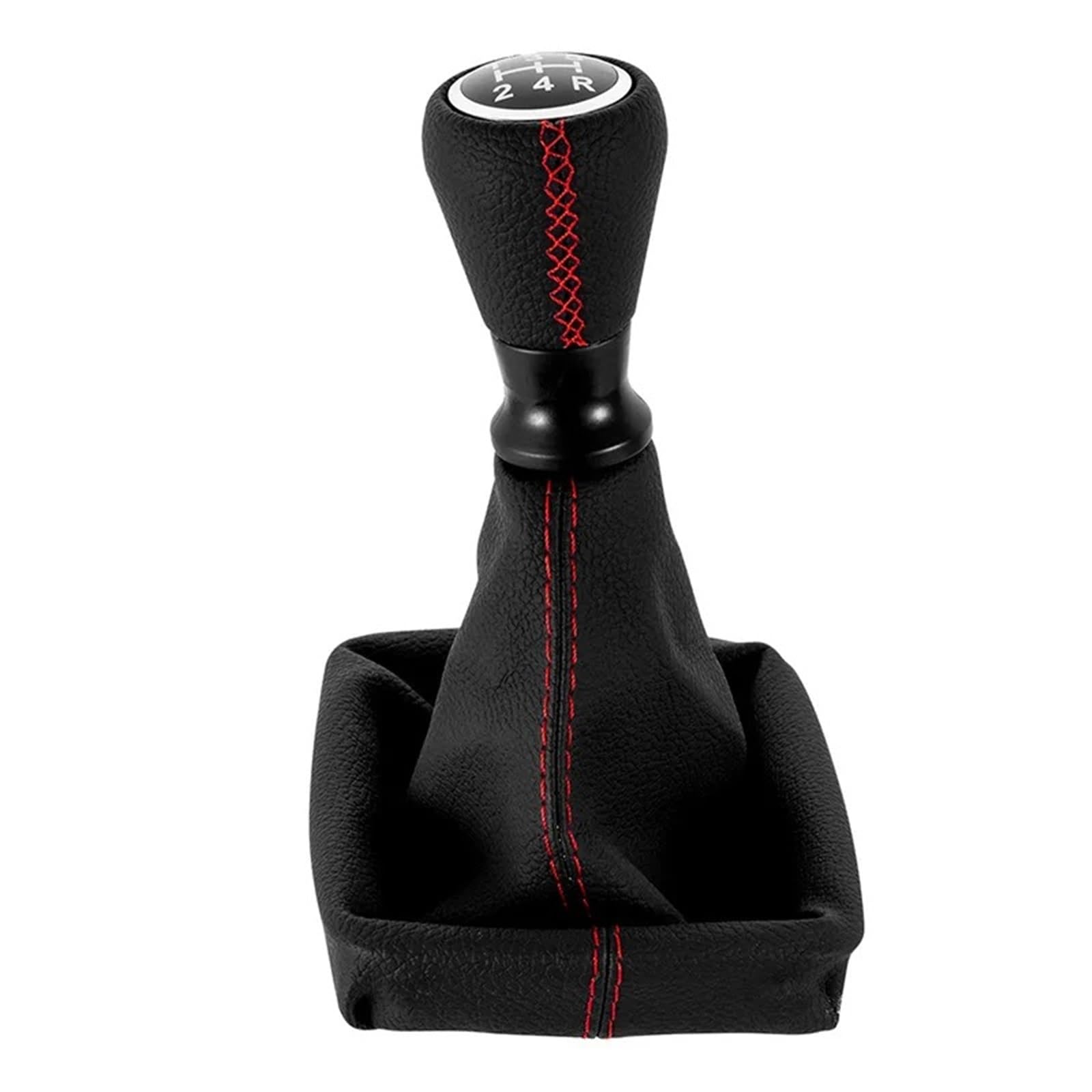 Auto Schaltknauf Kopf Für Peugeot 206 406 5 Gang Schaltknauf Staubdichte Abdeckung Kragen Hebel Shifter Stick Handball Schalthebel Abdeckung(Red Line) von Eejghfwq