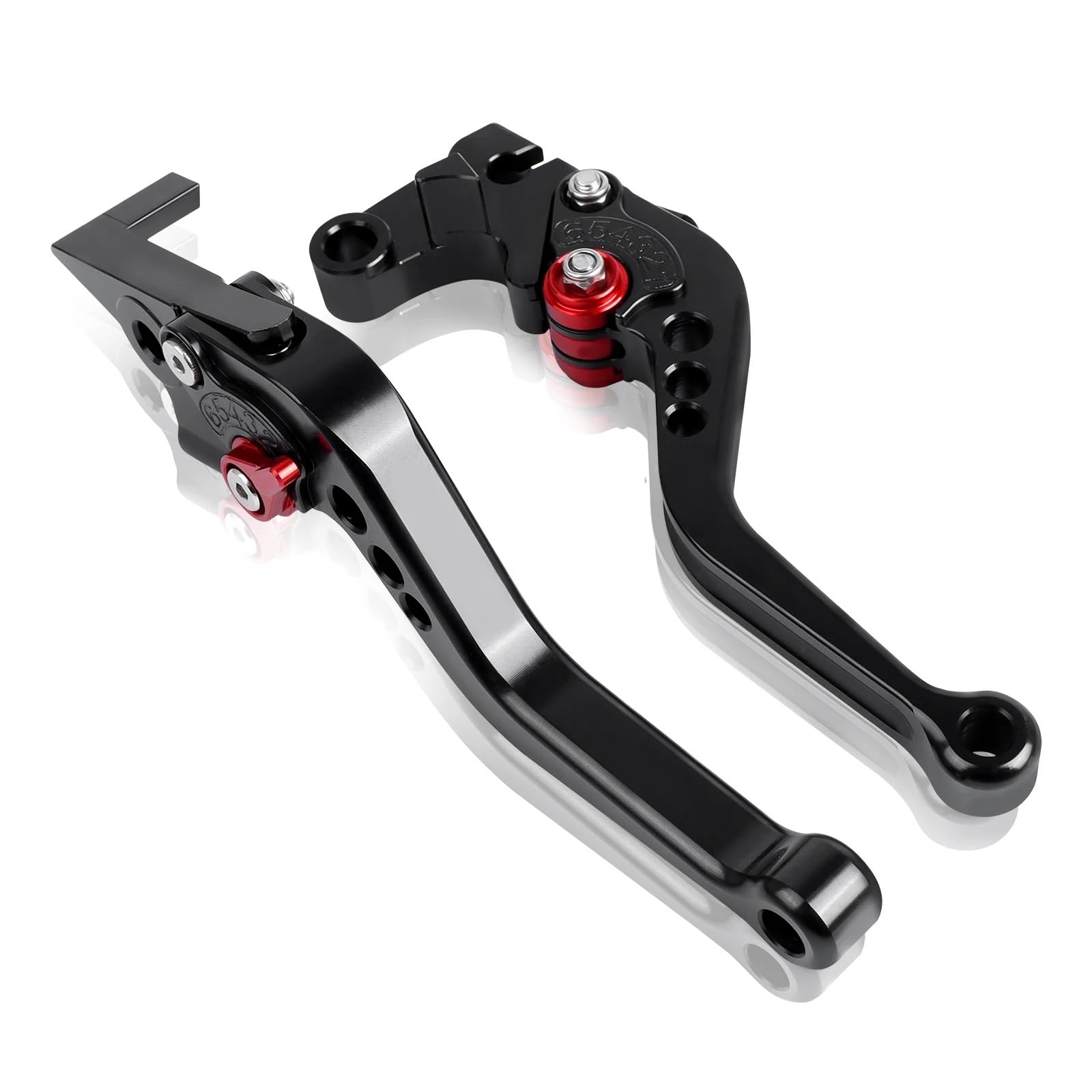 Brems Kupplungshebel Für CB650R CB650 R 2019 2020-2023 Motorrad CNC Verstellbare Faltbare Ausziehbare Bremskupplungshebel Handlebrake Kupplung Bremshebel(Short) von Eejghfwq