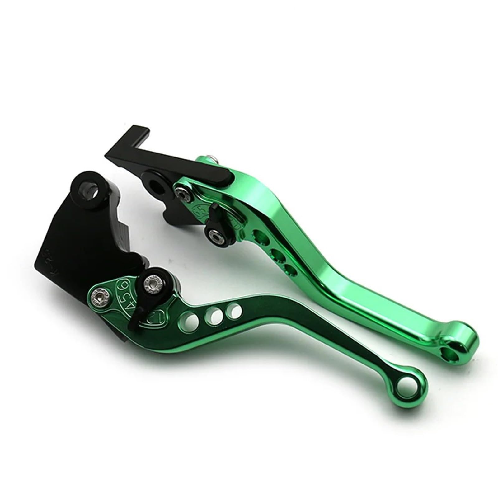 Brems Kupplungshebel Für Kawasaki Für Z750 2007-2012 Z800 Z800E 2013-2017 Motorrad Kurzstil Verstellbarer Griff Lange Bremskupplungshebel Kupplung Bremshebel(Short Green) von Eejghfwq